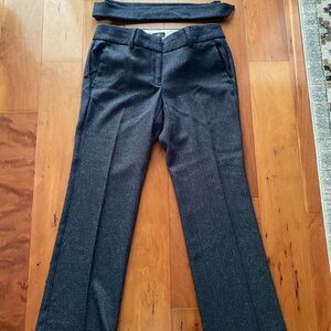 LOFT Black Tailored Trousers with Straight-Leg Cut